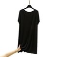 thumbnail image 5 of ZyeKqe Nightgown for Women Short Sleeve Crewneck Lightweight Soft Loose Comfy Casual Loungewear Sleep Shirts Pajamas, 5 of 5