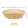 thumbnail image 3 of 100 Pcs Coussinets de Doublure pour Friteuse à Air Chaud Antiadhésifs Coussinets Ronds pour Friteuse à Air Plateaux de Doublure pour Friteuse à Air, 3 of 8