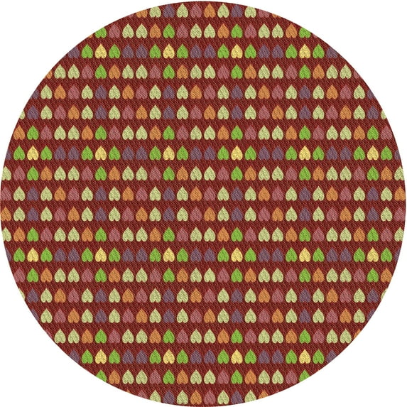 Ahgly Company Machine Washable Indoor Square Transitional Bronze Brown Area Rugs, 3' Square