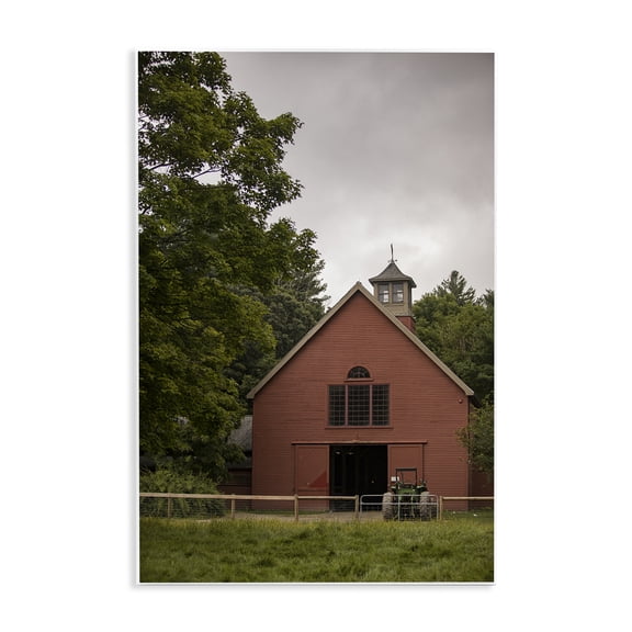 Stupell Industries Traditional Tractor & Farmhouse Architecture Photography Unframed Art Print Wall Art, 10 x 15