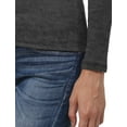 thumbnail image 5 of J. METHOD Women's Light Weight Basic Long Sleeve Turtleneck Knit Ribbed Shirt Sweater Mock Neck Top NEWT88 Charcoal L, 5 of 6