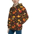 thumbnail image 2 of Easygdp Thanksgiving Turkey Boys Hoodie Kids Sweatshirt Youth Pullover With Hood-Small, 2 of 6