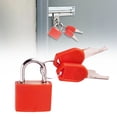 thumbnail image 2 of Keyed Padlock with 2 Keys,Locker Lock,Heavy-Duty Locks,28mm Keyed Padlocks,Small Lock with Keys,0.85 Inch Locker Lock for Backpack, Luggage, Gym Locker, Jewelry Box, Diary Book, Laptop Bags,Red, 2 of 9