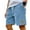 BC29-Sky Blue, variant on ADSSDQ Mens Shorts, Men's Corduroy Shorts-Elastic Drawstring Waist Summer Beach Loose Fit Short with Pockets Dark Green XL