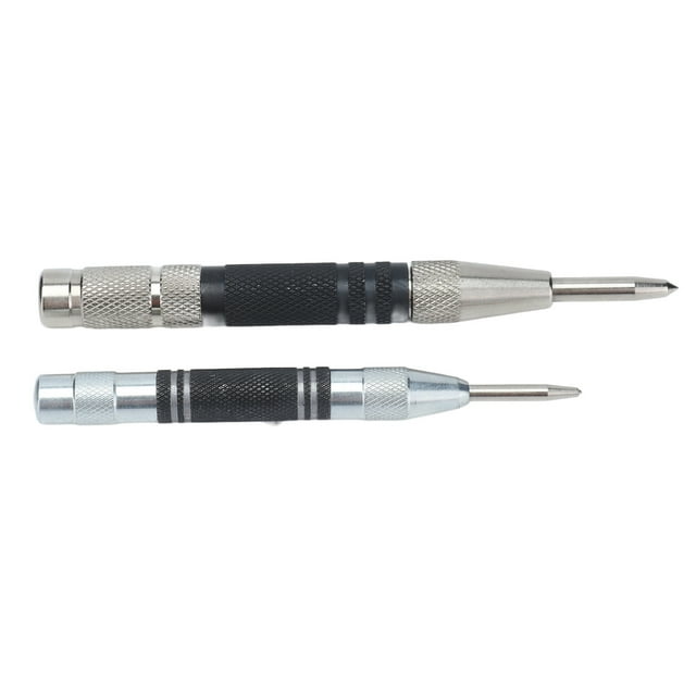 Centre Hole Punch,2Pcs Center Punch Automatic Adjustable Center Punch Center Puncher Proven Performance