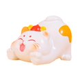thumbnail image 4 of Fancyes Lucky Cat Figurine Creative Statue Birthday Gift Cute Sculpture Tabletop Decoration for Home Bedroom Entryway Table Bookshelf 5.5x3.5x3.6 cm, 4 of 8