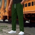 thumbnail image 7 of CHENge White Pants Men 36 Lightweight Hiking Pants Elastic Waistband Streetwear Joggers Beach Vacation Trousers, 7 of 7
