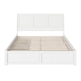 thumbnail image 3 of AFI Portland King Wood Platform Bed with Footboard and Storage Drawers, White, 3 of 6