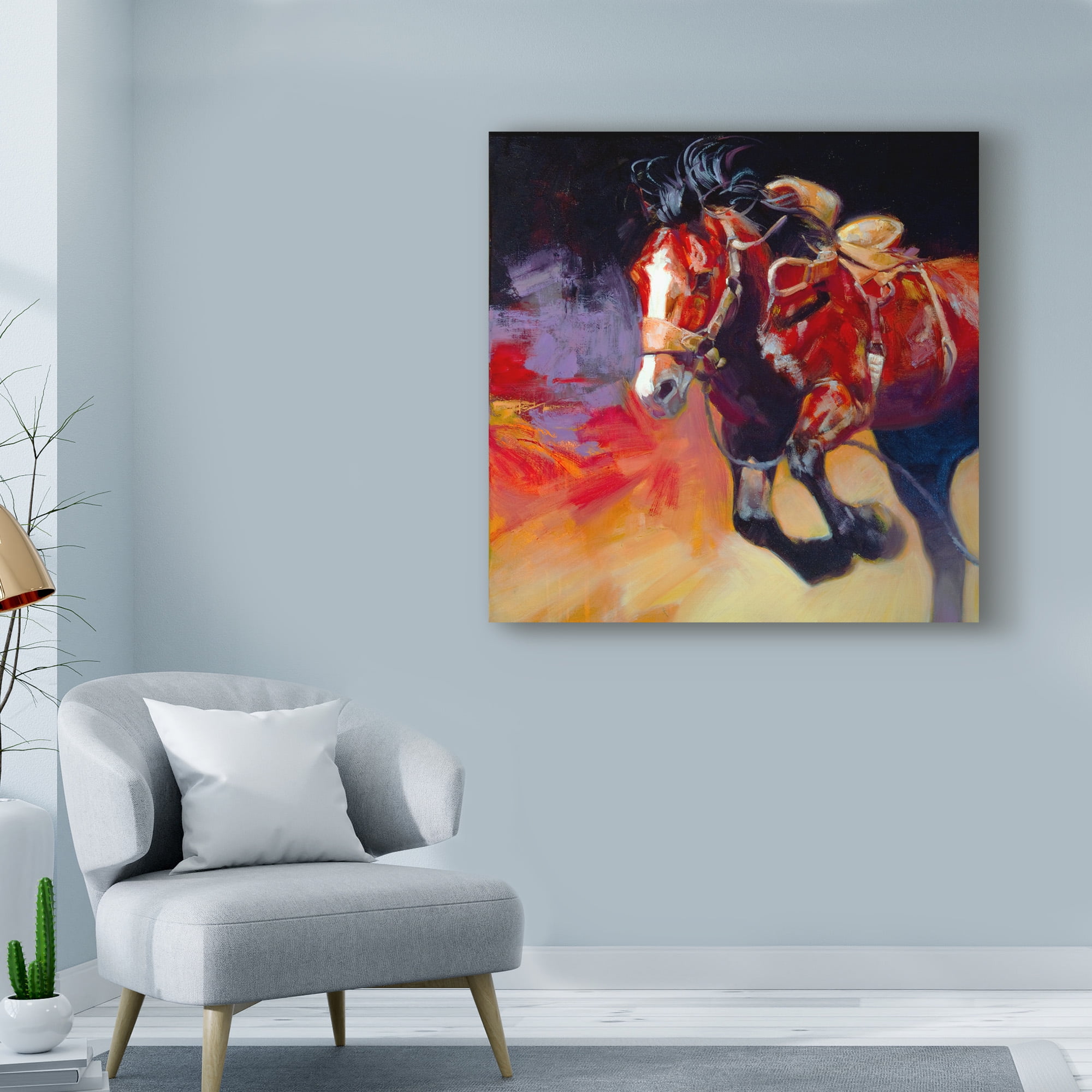 Trademark Fine Art 'Freedom Horse' Canvas Art by Julie T. Chapman