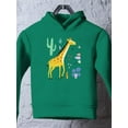 thumbnail image 3 of Giraffe Doodle Safari Hoodie Toddler -Image by Shutterstock,  5 Toddler, 3 of 4