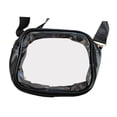 thumbnail image 2 of Bolsa transparente para mujer, ideal para eventos en estadios, para exteriores, tipo bandolera, ideal para compras. Negro, 2 of 9