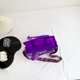 thumbnail image 2 of Bolso Bandolera para Mujer Bolso Hombro Transparente Con Letras Bolso Playa Verano (púrpura), 2 of 9