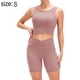thumbnail image 2 of Top deportivo de invierno de felpa para mujer, para correr, yoga, manga larga, elástico, ajustado, cuello redondo, gris, 8/L,:;:;, 2 of 6