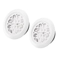 thumbnail image 1 of Unique Bargains Grille d'Aération Réglable 8 Pouces Motif Couverture Persienne Ronde Évent 2 Pack, 1 of 5