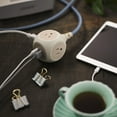 thumbnail image 6 of 360 Electrical 6ft 3-Outlet Habitat Premium Extension Cord w/2 USB, French Gray, 6 of 33