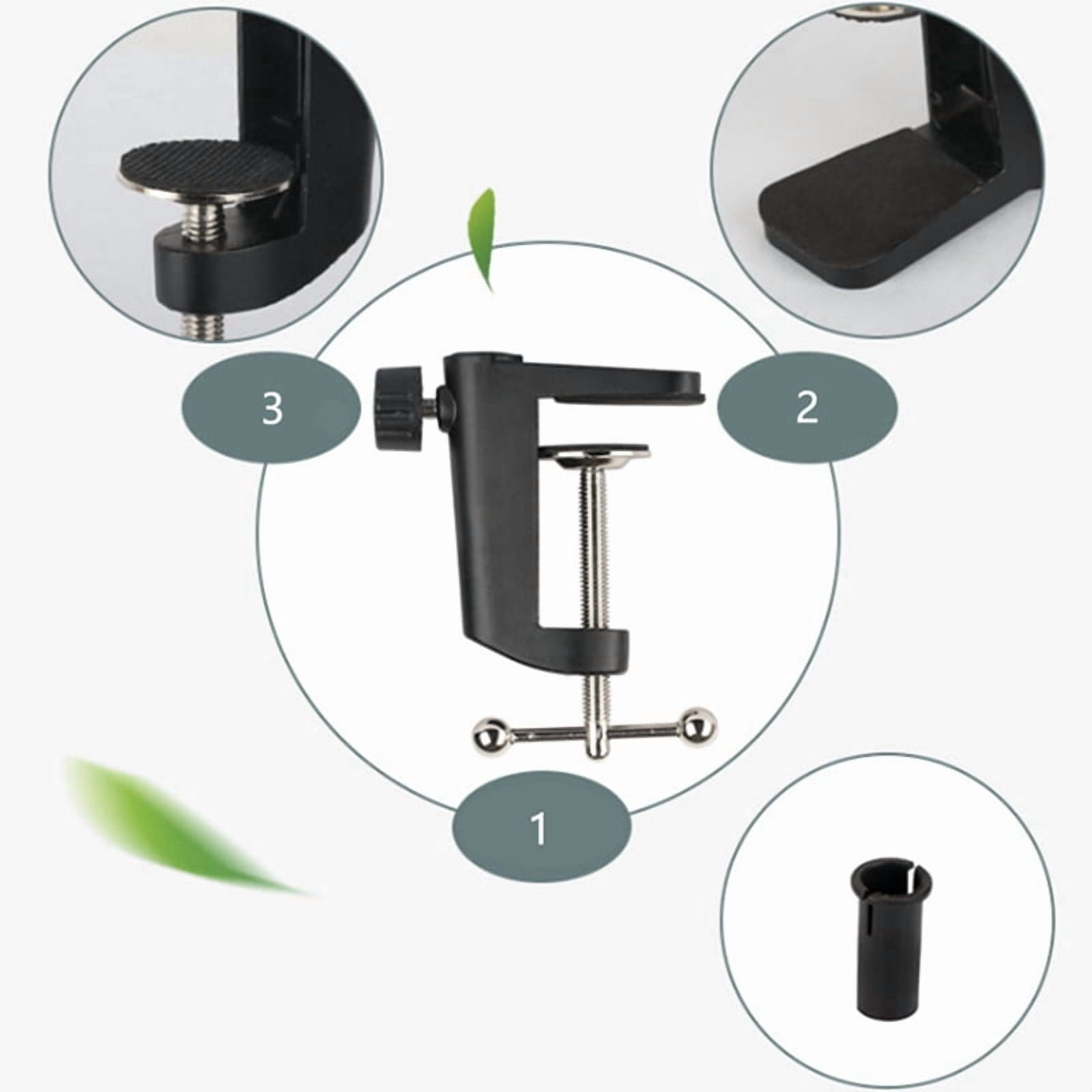 5X Heavy-Duty Metal Table Mounting Clamp for Microphone Suspension Boom Scissor Arm Stand Holder