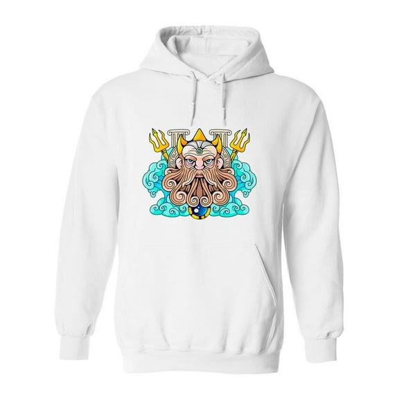 Poseidon Lord Of The Sea Hoodie Men -Image by Shutterstock, Male Small