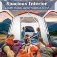 thumbnail image 6 of 6-8 Person Camping Tent with 2 Rooms and 2 Doors, Large Family Tent for Outdoor Camping, 6 of 10
