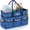 Blue, variant on LAVFOX Craft Organizer Tote Bag, Portable Art Storage Caddy with Multiple Pockets, Purple