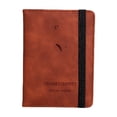 thumbnail image 4 of Funda protectora para pasaporte con correa de cuero de PU, funda protectora para pasaporte RFID para viajes al exterior, billetera, tarjetero, porta billetes de charter, 4 of 6
