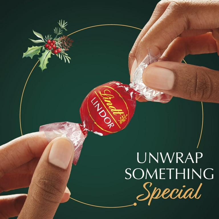 Lindt Lindor Holiday Assorted Chocolate Candy Truffles, 8.5 oz