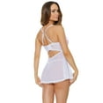 thumbnail image 2 of Coquette - 24125 - Babydoll & G-String - WHITE, 2 of 7