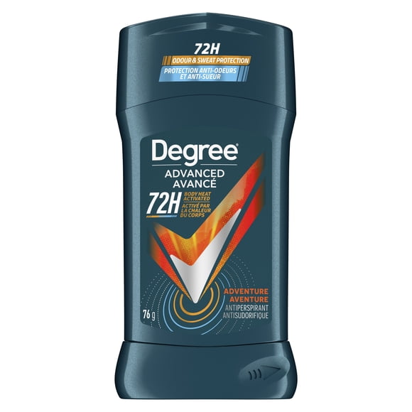 Degree Men Advanced Antiperspirant Stick for 72H Sweat & Odour Protection, Adventure, Deodorant with MotionSense Technology
