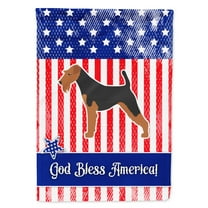 Carolines Treasures BB3285GF USA Patriotic Welsh Terrier Flag Garden Size  Small multicolor