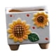 thumbnail image 3 of Maceta de cerámica con forma de girasol, creativa, ideal como regalo, maceta decorativa para Blanco, 3 of 9