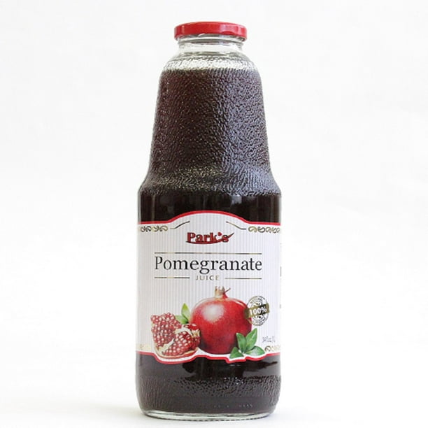 Pack of 4, Park's Pomegranate Juice, 33.8 oz (1000ml),100% Natural