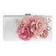 thumbnail image 2 of 1 pieza de flores hechas a mano para fiesta de noche, boda, bolsos de mano, mujeres, niñas Blanco Sunnimix Bolsos de la flor del satén de las mujeres, 2 of 8
