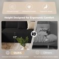 thumbnail image 6 of Liaroo 134.7" U-Shaped Modular Sectional Sofa with Chaise, Cloud Boneless Couch for Living Room, Apartment & Theater Room, No Assembly Required, 6 of 12