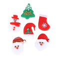 thumbnail image 1 of Adornos navideños Sunnimix 6 piezas Colgantes Sombrero calcetines muñeco de nieve, 1 of 8
