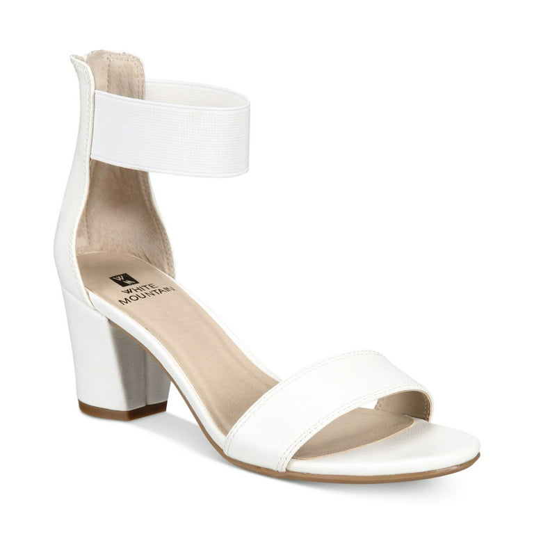 White mountain ankle strap sandals clearance