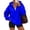 Blue #024, variant on Womens Oversized Quarter Zip Hoodies,Comfy Long Sleeve Sweatshirts,Casual Loose Fit Fall Fashion Clothes For Daily,Workout & Travel 3XL