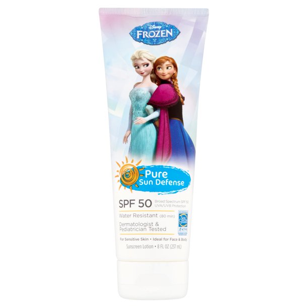 Pure Sun Defense Disney Frozen Sunscreen Lotion Broad Spectrum, SPF 50