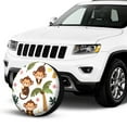 thumbnail image 4 of Kll Monkeys Swinging From Palms Tire Cover,Universal Wheel Tire Cover For Trailer, Rv, Suv, Truck,Camper And Many Vehicle,(15 Inch), 4 of 8