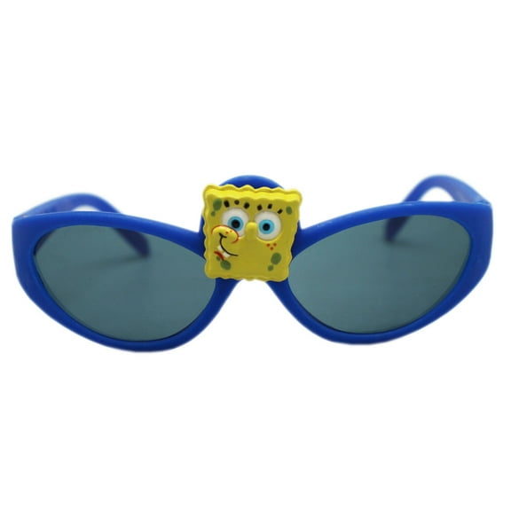 Spongebob Squarepants Blue Framed Spongebob Face Kids Sunglasses