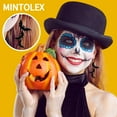 thumbnail image 4 of Acrylic Halloween Earrings Black Skull Bat Drop Dangle Earrings for Women Fun Cute Spooky Halloween Holiday Costume Jewelry, 4 of 7