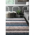 thumbnail image 6 of Drey Striped Shag Area Rug, 6 of 7