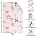 thumbnail image 4 of Kitchen Towels Cartoon Animal Heart Balloon Pattern Cleaning Towel Absorbent Hand Towels Tea Towels for Home Restaurant Dish Clean 28" x 18", 6PCS, 4 of 7