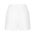thumbnail image 5 of up to 60% off Gifts Usmixi Clearance Deals Shorts for Women Womens Summer Shorts Fashion Casual High Waist Plus Size Straight Leg Short Pants Solid Leisure Lightweight Pleated Pocket Shorts Under $5, 5 of 6