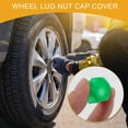 thumbnail image 3 of 20 Pcs Wheel Lug Nut Bolt with Clip Rims Tire Nut Screws Dust Cap Cover Nut Protection Plastic Green 17mm, 3 of 7