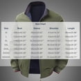 thumbnail image 4 of Goodtrade8 Jackets for Men Windproof Big and Tall Raincoat Plain Long Sleeve Zip up Stand Collar Casual Winter Coats for Men, 4 of 6