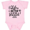 thumbnail image 3 of Inktastic Life is Better at the Beach with Sunshine Seashell and Palm Trees Boys or Girls Baby Bodysuit, 3 of 5
