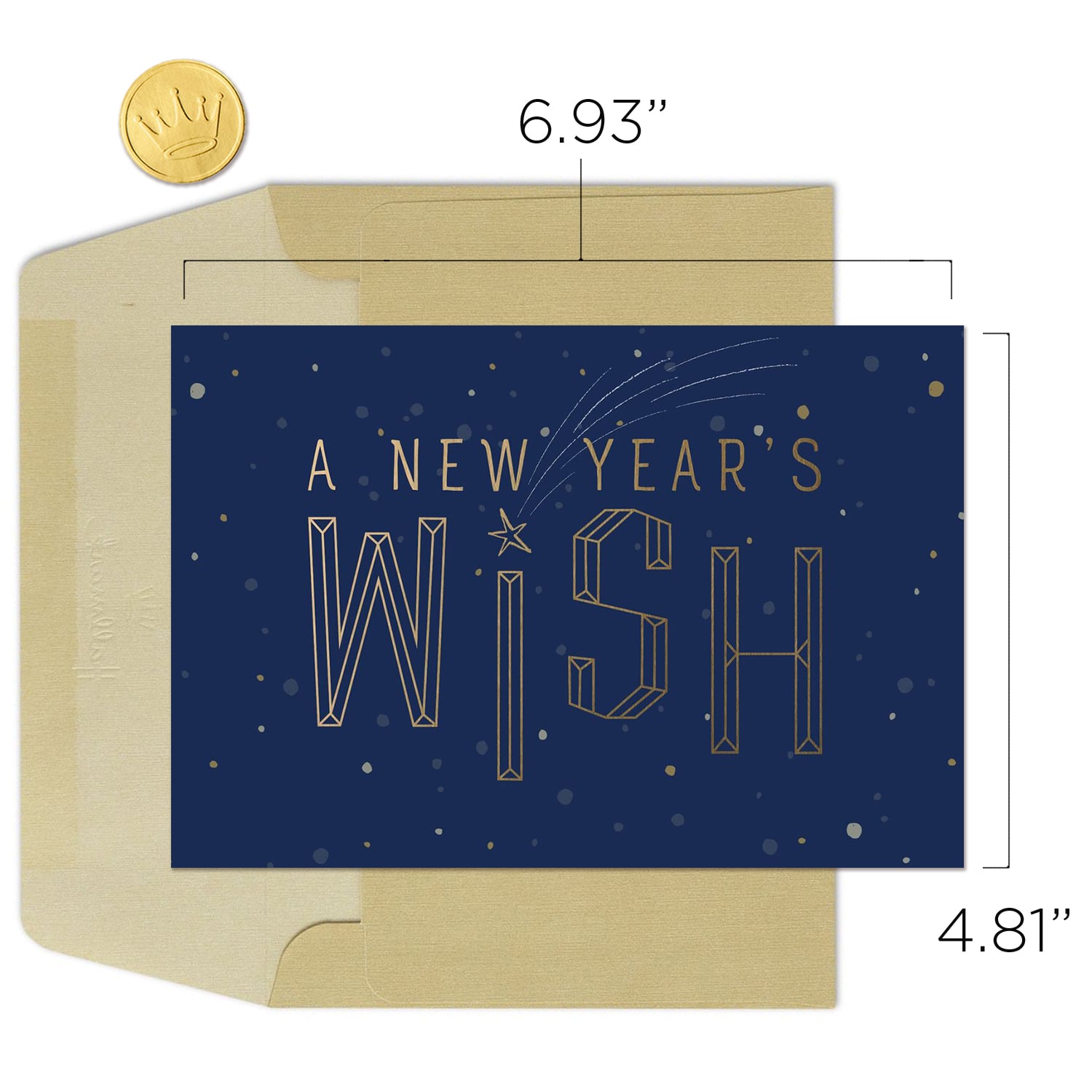 Hallmark Business Bulk Happy New Year Appreciation Cards (New Year Wish), 25 Pack