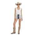 thumbnail image 3 of EYNMVR Tassel Vest Suede Cowgirl Long Fringe Waistcoat Sleeveless Cardigan Jacket Western Cowboy Outfit Hippie Vest Coat, 3 of 7