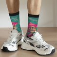 thumbnail image 5 of JUNZAN Western Desert Skull Cowboy (2) Mens Funny Socks for Men Women Colorful Fun Novelty Crew Patterned Socks, 5 of 6