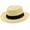 Black, variant on Gambler Straw Hat - Lightweight, 3" Big Brim, Inner Elastic Sweatband, 3-Pleat Ribbon Hat Band (Brown, Large/X-Large)