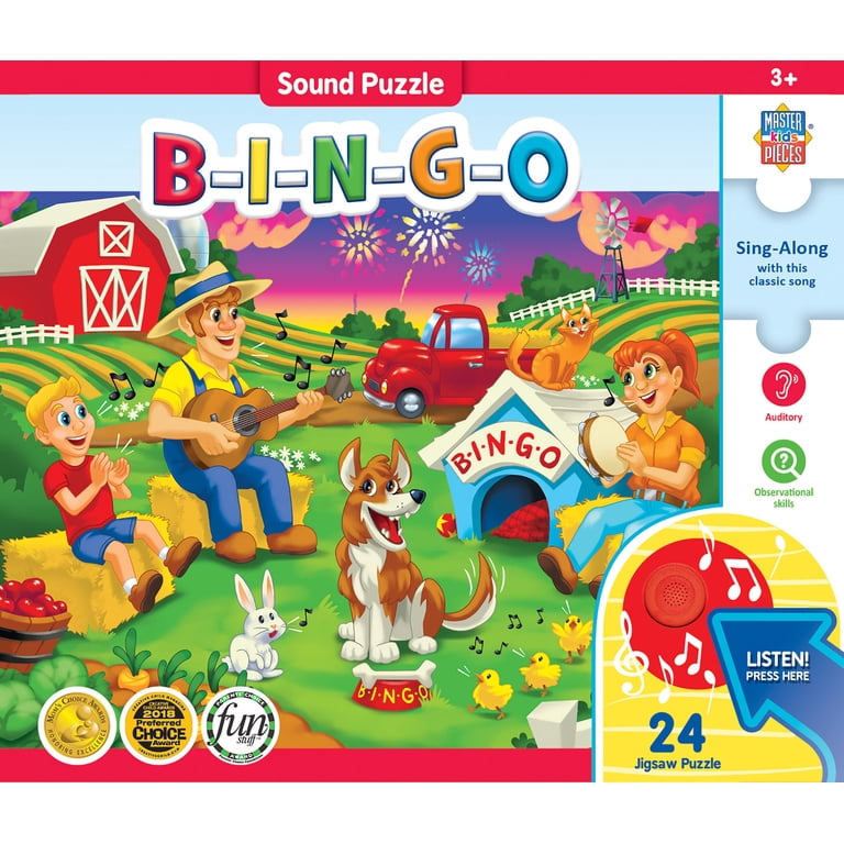 MasterPieces B-I-N-G-O Sing-Along Sound Puzzle, 24 Pc photo 2